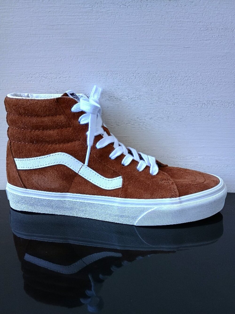 Vans Women Sk8-Hi Pig Suede HeiQ Water Repellent Protection in Awesome Tortoise